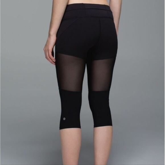 Lululemon Training Tough Crop 17" - Heathered Blue - Picture 11 of 12